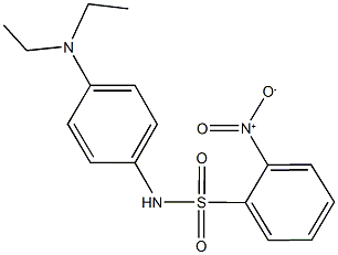 N-[4-(diethylamino)phenyl]-2-nitrobenzenesulfonamide Struktur