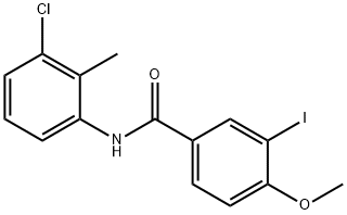 N-(3-chloro-2-methylphenyl)-3-iodo-4-methoxybenzamide Struktur