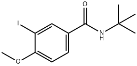 N-(tert-butyl)-3-iodo-4-methoxybenzamide Struktur