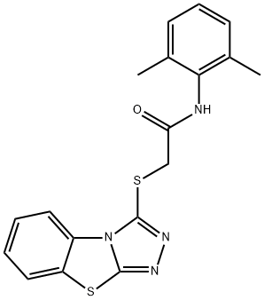 N-(2,6-dimethylphenyl)-2-([1,2,4]triazolo[3,4-b][1,3]benzothiazol-3-ylsulfanyl)acetamide Struktur