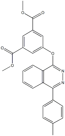 dimethyl 5-{[4-(4-methylphenyl)-1-phthalazinyl]oxy}isophthalate Struktur