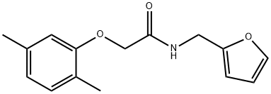 2-(2,5-dimethylphenoxy)-N-(2-furylmethyl)acetamide Struktur