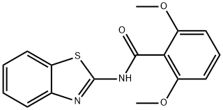 N-(1,3-benzothiazol-2-yl)-2,6-dimethoxybenzamide Struktur