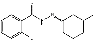 2-hydroxy-N'-(3-methylcyclohexylidene)benzohydrazide Struktur