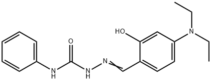 4-(diethylamino)-2-hydroxybenzaldehyde N-phenylsemicarbazone Struktur