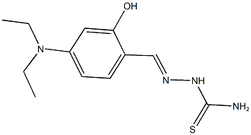 4-(diethylamino)-2-hydroxybenzaldehyde thiosemicarbazone Struktur