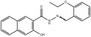 N'-(2-ethoxybenzylidene)-3-hydroxy-2-naphthohydrazide Struktur