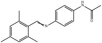 N-{4-[(mesitylmethylene)amino]phenyl}acetamide Struktur