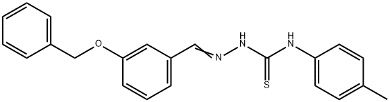 3-(benzyloxy)benzaldehyde N-(4-methylphenyl)thiosemicarbazone Struktur