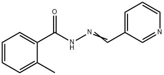 2-methyl-N'-(3-pyridinylmethylene)benzohydrazide Struktur