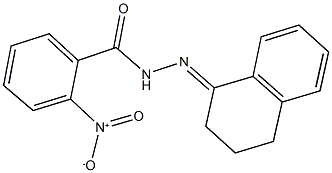 N'-(3,4-dihydro-1(2H)-naphthalenylidene)-2-nitrobenzohydrazide Struktur