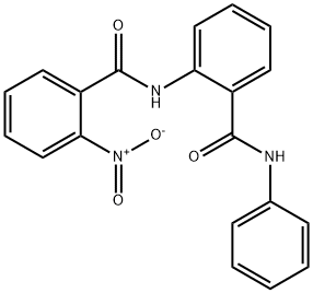 N-[2-(anilinocarbonyl)phenyl]-2-nitrobenzamide Struktur