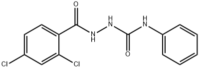 2-(2,4-dichlorobenzoyl)-N-phenylhydrazinecarboxamide Struktur