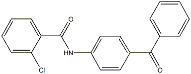 N-(4-benzoylphenyl)-2-chlorobenzamide Struktur