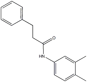 N-(3,4-dimethylphenyl)-3-phenylpropanamide Struktur