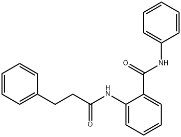 N-phenyl-2-[(3-phenylpropanoyl)amino]benzamide Struktur