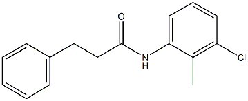 N-(3-chloro-2-methylphenyl)-3-phenylpropanamide Struktur