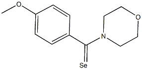 methyl 4-(morpholin-4-ylcarboselenoyl)phenyl ether Struktur