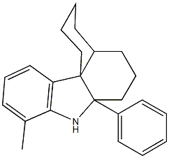 9-methyl-7a-phenyl-1,2,3,4,4a,5,6,7,7a,8-decahydrobenzo[d]carbazole Struktur