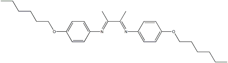 N-[4-(hexyloxy)phenyl]-N-(2-{[4-(hexyloxy)phenyl]imino}-1-methylpropylidene)amine Struktur