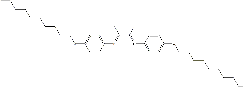 N-[4-(decyloxy)phenyl]-N-(2-{[4-(decyloxy)phenyl]imino}-1-methylpropylidene)amine Struktur