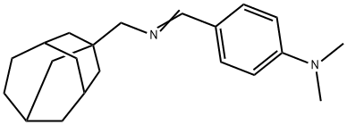 N-[4-(dimethylamino)benzylidene]-N-(tricyclo[4.3.1.1~3,8~]undec-1-ylmethyl)amine Struktur