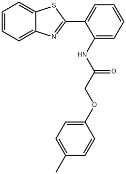 N-[2-(1,3-benzothiazol-2-yl)phenyl]-2-(4-methylphenoxy)acetamide Struktur