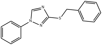 3-(benzylsulfanyl)-1-phenyl-1H-1,2,4-triazole Struktur