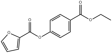 4-(ethoxycarbonyl)phenyl 2-furoate Struktur