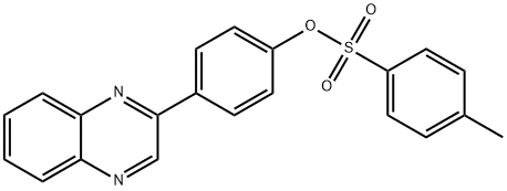 4-(2-quinoxalinyl)phenyl 4-methylbenzenesulfonate Struktur