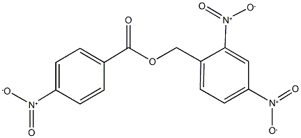 2,4-bisnitrobenzyl 4-nitrobenzoate Struktur