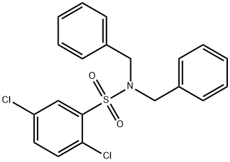 N,N-dibenzyl-2,5-dichlorobenzenesulfonamide Struktur