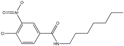 4-chloro-N-heptyl-3-nitrobenzamide Struktur