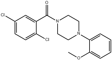 2-[4-(2,5-dichlorobenzoyl)-1-piperazinyl]phenyl methyl ether Struktur