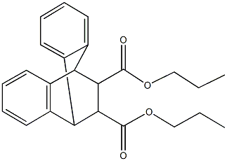 dipropyl 9,10-dihydro-9,10-ethanoanthracen-11,12-dicarboxylate Struktur