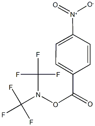 1-({[bis(trifluoromethyl)amino]oxy}carbonyl)-4-nitrobenzene Struktur