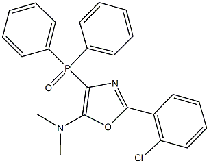 N-[2-(2-chlorophenyl)-4-(diphenylphosphoryl)-1,3-oxazol-5-yl]-N,N-dimethylamine Struktur