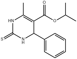 isopropyl 6-methyl-4-phenyl-2-thioxo-1,2,3,4-tetrahydro-5-pyrimidinecarboxylate Struktur