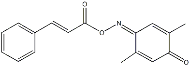 2,5-dimethylbenzo-1,4-quinone 1-(O-cinnamoyloxime) Struktur