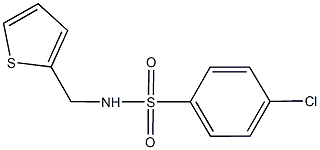 4-chloro-N-(2-thienylmethyl)benzenesulfonamide Struktur