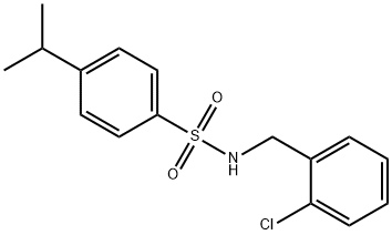 N-(2-chlorobenzyl)-4-isopropylbenzenesulfonamide Struktur