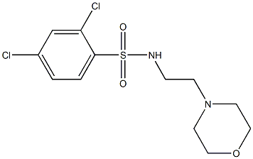 2,4-dichloro-N-[2-(4-morpholinyl)ethyl]benzenesulfonamide Struktur