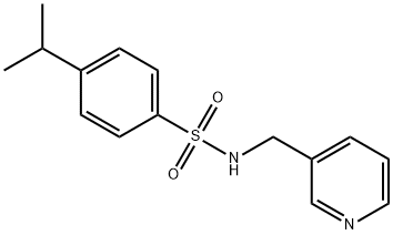 4-isopropyl-N-(3-pyridinylmethyl)benzenesulfonamide Struktur