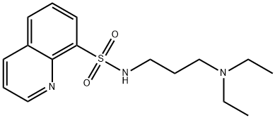 N-[3-(diethylamino)propyl]-8-quinolinesulfonamide Struktur