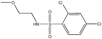 2,4-dichloro-N-(2-methoxyethyl)benzenesulfonamide Struktur