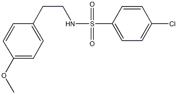 4-chloro-N-[2-(4-methoxyphenyl)ethyl]benzenesulfonamide Struktur