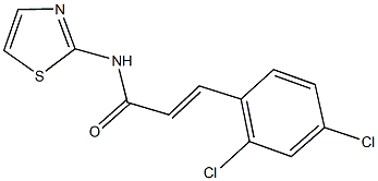 3-(2,4-dichlorophenyl)-N-(1,3-thiazol-2-yl)acrylamide Struktur