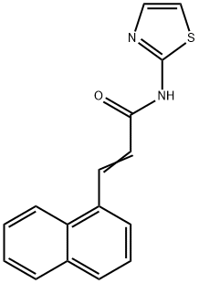 3-(1-naphthyl)-N-(1,3-thiazol-2-yl)acrylamide Struktur