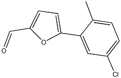 5-(5-chloro-2-methylphenyl)-2-furaldehyde Struktur