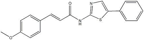 3-(4-methoxyphenyl)-N-(5-phenyl-1,3-thiazol-2-yl)acrylamide Struktur